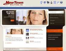 Tablet Screenshot of newtownsolutions.com